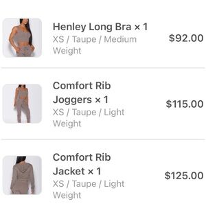 Taupe Henley 3pc Bundle